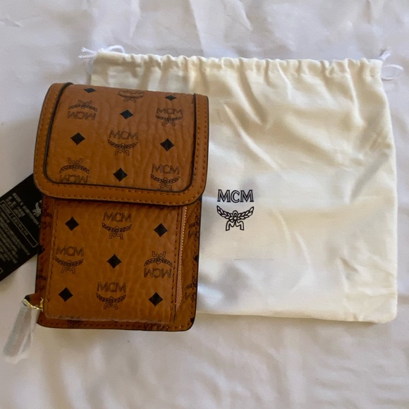 MCM Visetos Original Smartphone Crossbody Case - Picture 7 of 15